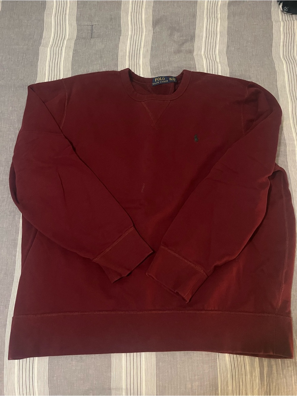Polo by Ralph Lauren Maroon Crewneck Sweatshirt